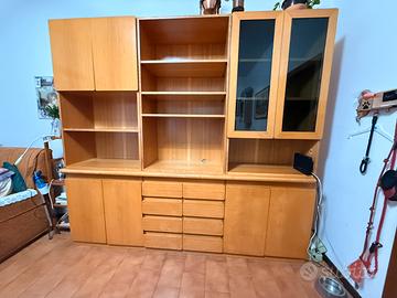 Mobile soggiorno / credenza artigianale in rovere