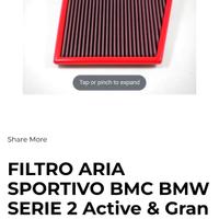 Filtro sportivo bmw 218d 