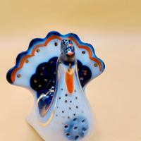 PICCOLO PAVONE IN PORCELLANA RUSSA LOMONOSOV