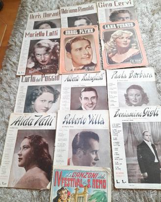 Giornali attori e cantanti anni 40