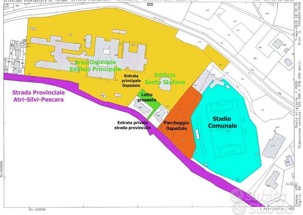 Terreno di 750 mq ospedale di Atri vendita/permuta