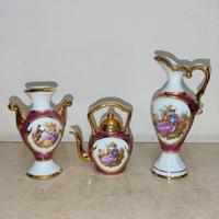 Set 3 Miniature in Porcellana di Limoges – Francia