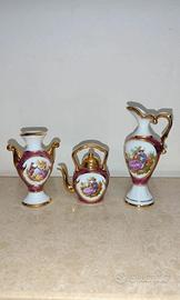 Set 3 Miniature in Porcellana di Limoges – Francia