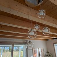 lampadario sfere sospeso