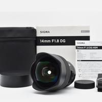Sigma SA 14mm Art Dg F1.8 pari al nuovo