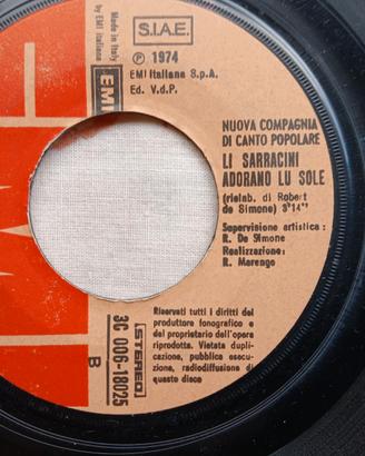 Dischi 45 giri in vinile