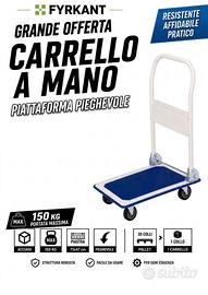 Carrello a Mano con Piattaforga pieghevole