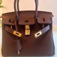 Borsa stile Birkin 25 cm - In pelle