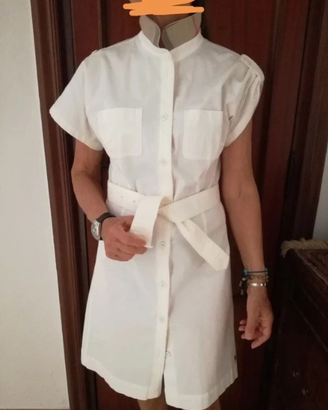 Burberry abito donna bianco 42