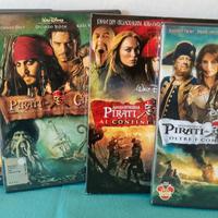 4 DVD "Pirati dei Caraibi" Serie Completa