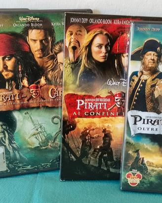4 DVD "Pirati dei Caraibi" Serie Completa