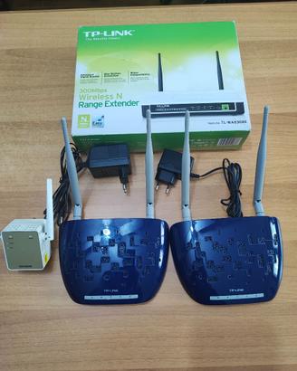 N° 4 RIPETITORI SEGNALE CON SUPPORTO WIFI E ETHERN