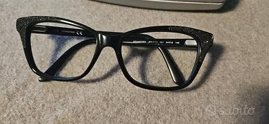 occhiale da vista swarovski brillantini color nero