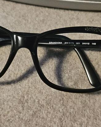 occhiale da vista swarovski brillantini color nero