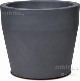 Vaso Tondo ACQUARIO - Ò cm 48x42H in resina-plasti