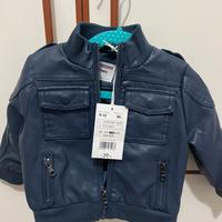 Giacca ecopelle orinal marine nuova