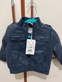 Giacca ecopelle orinal marine nuova