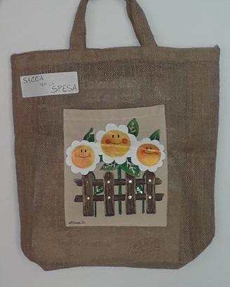 Borsa /Sacca dipinta a mano