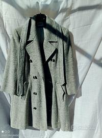 Cappotto vintage a spina di pesce da donna 