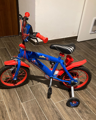 Bicicletta 14" Spiderman 4/6 Anni