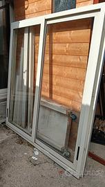 finestra scorrevole in alluminio 172x 163