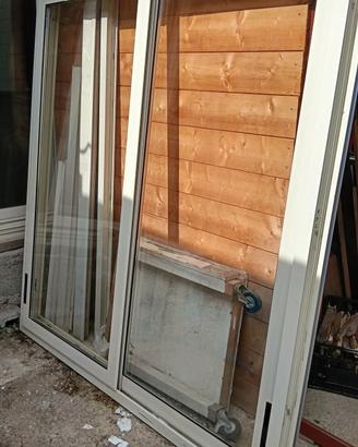 finestra scorrevole in alluminio 172x 163