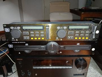 doppio lettorecd da discoteca vintage. 