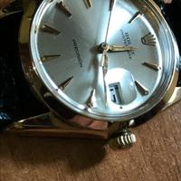 Rolex Precision 6694 quad. Silver cassa oro 40m