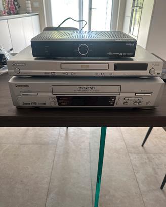 Videoregistratore Panasonic, DVD Pioner e Decoder