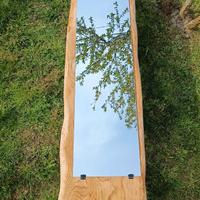 Specchio verticale in legno