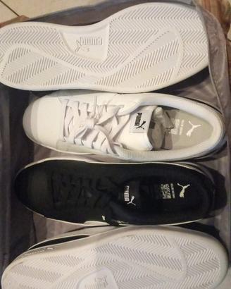 Scarpe Skeaker Puma Originali Bianche e Nere