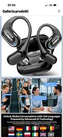 Cuffie Open-Ear Smart Ambient - Traduz. simultanea