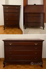 Set di mobili in legno massello coordinati 3 pz