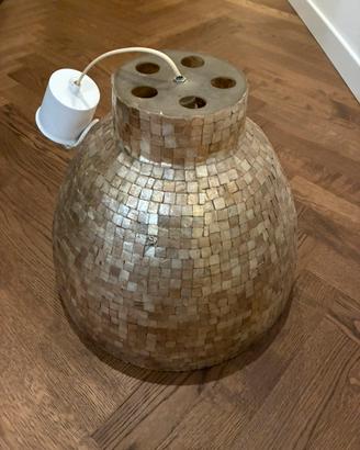 Lampadario cucina/sala vetroresina madreperla