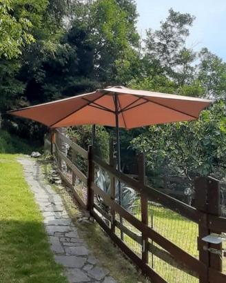 Ombrellone da giardino largo 3mt. con MANOVELLA!