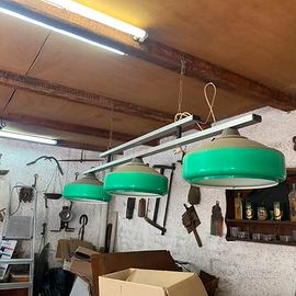 Lampadario per tavolo da biliardo vintage