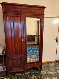Armadio guardaroba a due ante stile Liberty