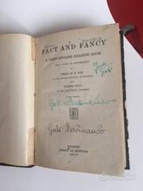 Libro di lettura inglese 1938 Fact and Fancy