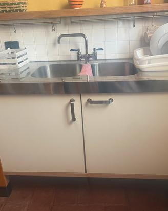 Cucina gas e lavello doppio ikea