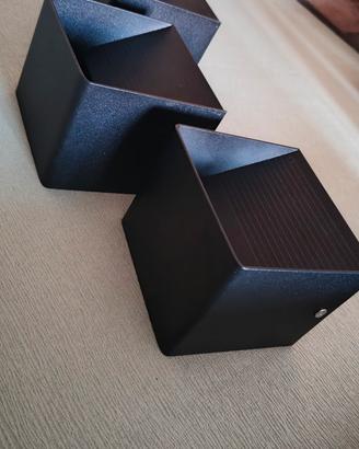 Applique a LED per interni cubo nero