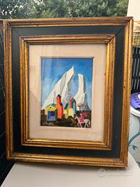 Giancarlo Cocchia .Olio su tavola