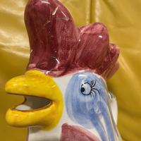 Vaso / brocca a forma di gallo, Deruta