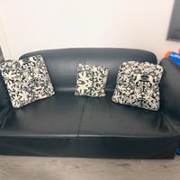Divano pelle nera MOROSO