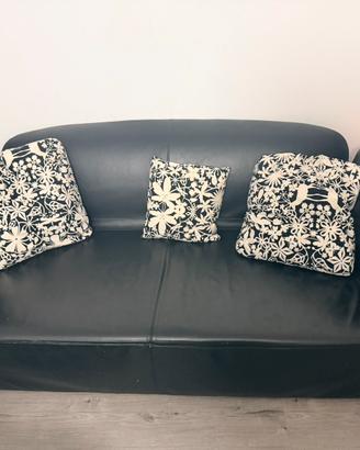 Divano pelle nera MOROSO