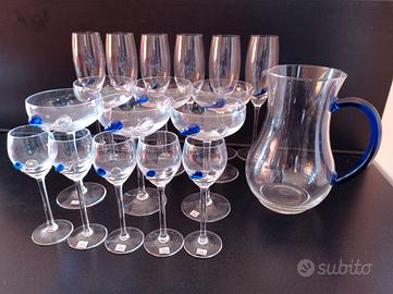 Bicchieri Atelier del vetro Morava Cecoslovacchia