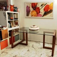 tavolo da pranzo in cristallo