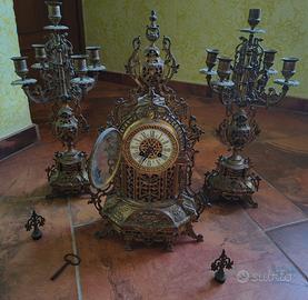 Orologio stile barocco in bronzo