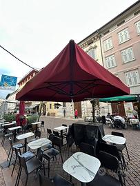 Ombrelloni 3x3 con braccio laterale