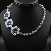 Collana Choker Anni 90 floreale vintage glam