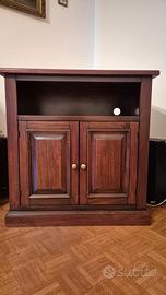 Mobile in legno massello color noce 